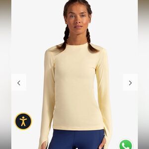 Bloq UV yellow long sleeve UPF XS 24/7 top sun shirt rash guard